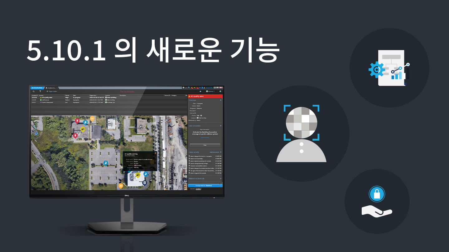 Genetec 유니파이드 보안 플랫폼의 최신 버전은 사이버보안 으로 더욱 안전하게 하고 에지 장비 등을 업그레이드했습니다.