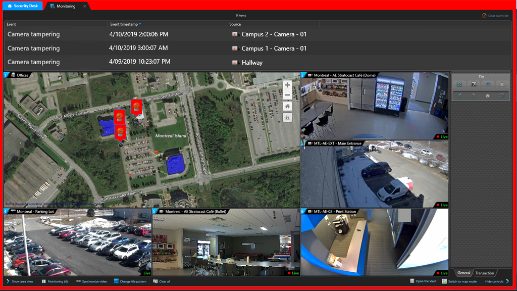 Identifying camera tampering with the Genetec Camera Integrity Monitor