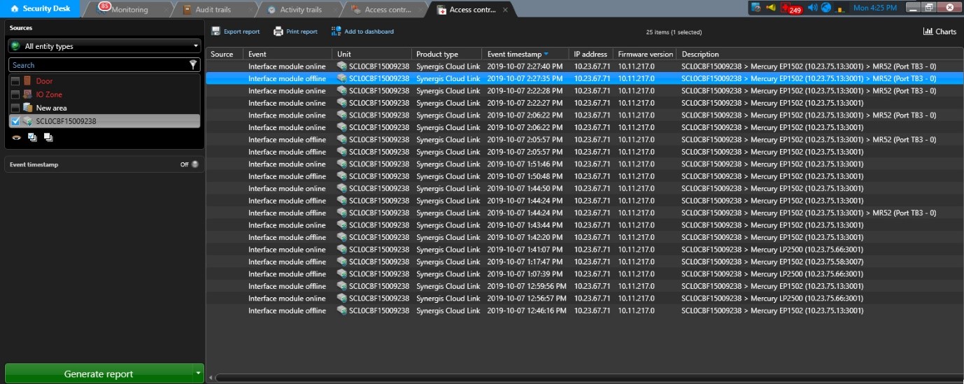 Access control - Security Center 5.9