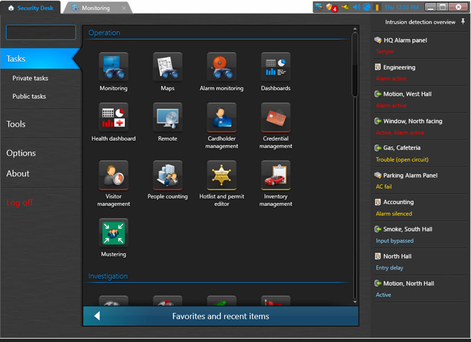 Intrusion - Security Center 5.9