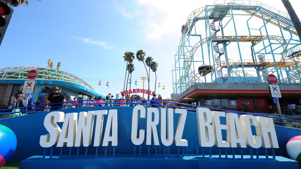 letrero de Santa Cruz Beach Boardwalk