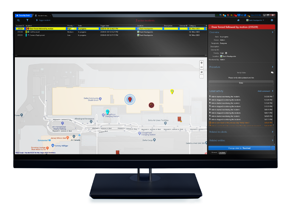 Operations and physical security automation
