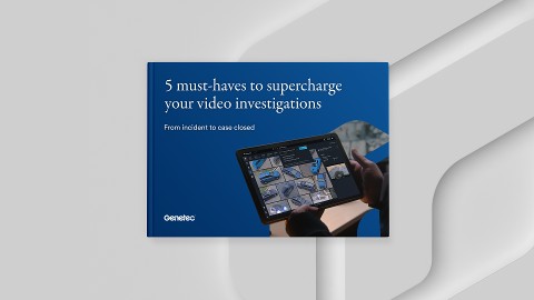 eBook sobre búsqueda inteligente y eficiencia operativa con cinco tácticas para potenciar las investigaciones en video