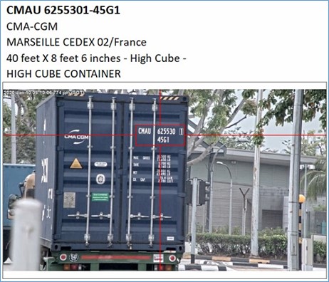 Vaxtor Technologies container code recognition ISO 6346